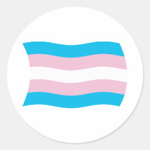 Flags-Aufkleber für Transgender Runder Aufkleber