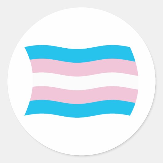 Flags-Aufkleber für Transgender Runder Aufkleber (Vorderseite)