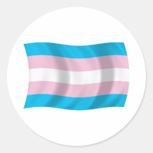 Flags-Aufkleber für Transgender Runder Aufkleber