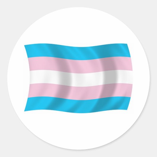 Flags-Aufkleber für Transgender Runder Aufkleber (Vorderseite)