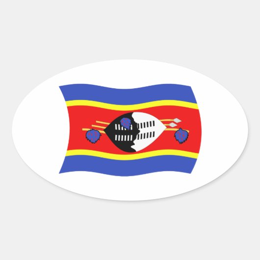 Flags-Aufkleber Ovaler Aufkleber (Vorderseite)