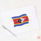 Flags-Aufkleber Ovaler Aufkleber (Umschlag)