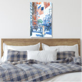 Flags Fifth Avenue by Childe Hassam, Vintag Art Leinwanddruck (Insitu (Schlafzimmer))