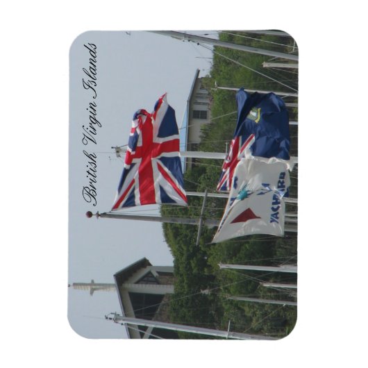 Flags @ Jungfrau Gorda Magnet (Vertikal)