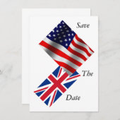 Flags-Karte Save The Date (Vorne/Hinten)