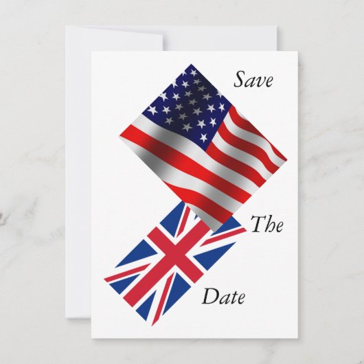 Flags-Karte Save The Date (Vorderseite)