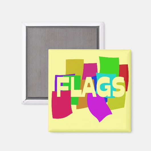 Flags Magnet (Vorderseite/Rückseite)