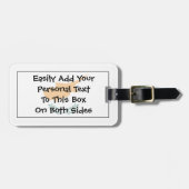 Flags of Cyprus Easy ID Personal Gepäckanhänger (Vorderseite horizontal)