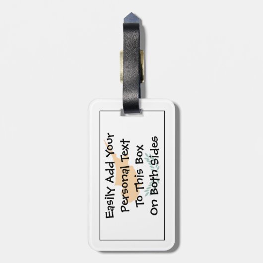 Flags of Cyprus Easy ID Personal Gepäckanhänger (Rückseite vertikal)