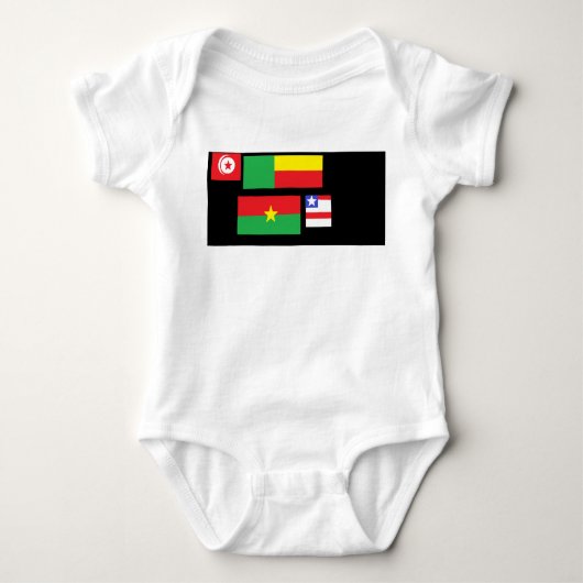 Flags of the world baby strampler (Vorderseite)