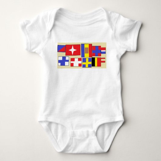Flags of the world baby strampler (Vorderseite)