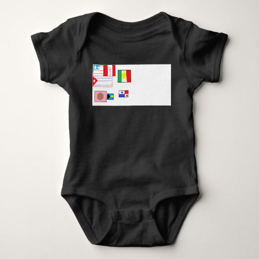 Flags of the world baby strampler (Vorderseite)
