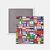 Flags of the world magnet (Vorderseite/Rückseite)