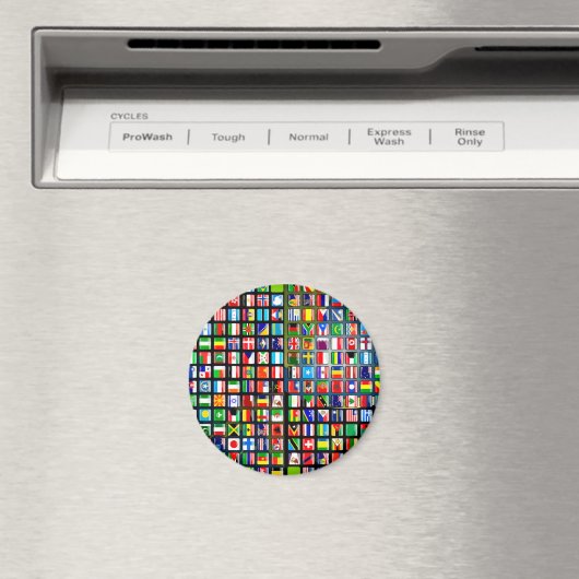 Flags of the world magnet (In Situ (Geschirrspüler))