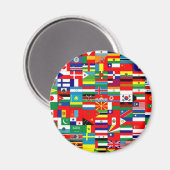 FLAGS OF THE WORLD MAGNET (Vorderseite/Rückseite)