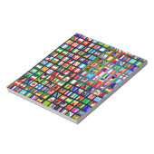Flags of the world notizblock (Rotiert)