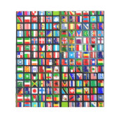Flags of the world notizblock (Vorderseite)