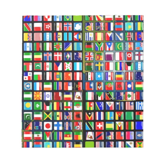 Flags of the world notizblock (Vorderseite)