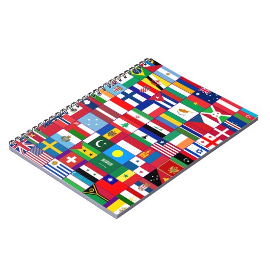 Flags of the world notizblock (Linke Seite)