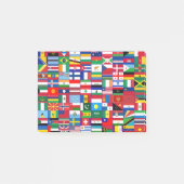 Flags of the world post-it klebezettel (Vorderseite)