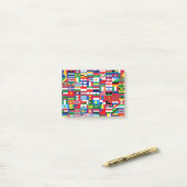 Flags of the world post-it klebezettel (Auf Schreibtisch)