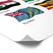Flags of the World - Poster aktualisiert 2011 (Ecke)