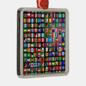 Flags of the world silbernes ornament (Rechts)
