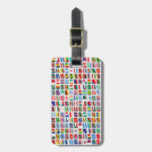 Flags of the World Travel Design Gepäckanhänger (Vorderseite vertikal)