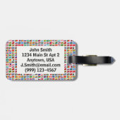 Flags of the World Travel Design Gepäckanhänger (Rückseite horizontal)