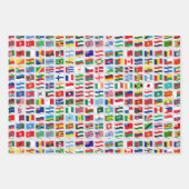 Flags of the World Travel Design Geschenkpapier Set (Vorderseite 3)
