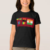 Flags of the world Tri-Blend shirt (Vorderseite)