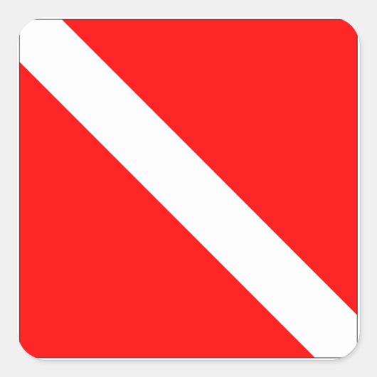 Flags Quadratischer Aufkleber (Vorderseite)