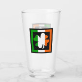 Flags-Streifen für irisches Kleeblatt Glas (Rückseite)