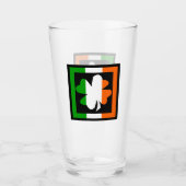 Flags-Streifen für irisches Kleeblatt Glas (Vorderseite)