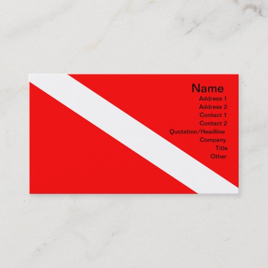 Flags Visitenkarte (Vorderseite)