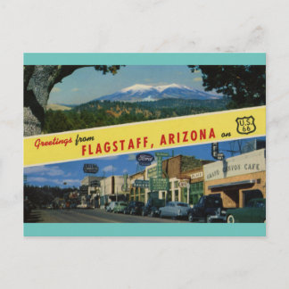 FLAGSTAFF ARIZONA AUF DER US-HWY 66 POSTCARD POSTKARTE