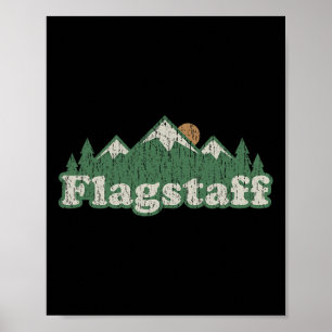 Flagstaff Arizona Az T-Shirt Vintage Wandern Mount Poster