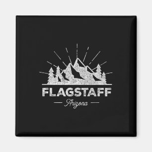 Flagstaff Arizona Az T-Shirt Vintage Wandern Retro Magnet