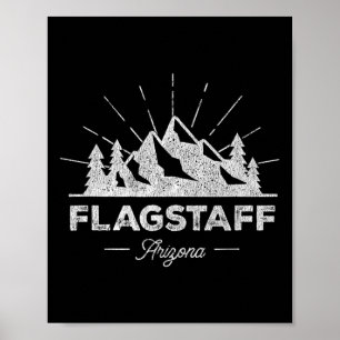 Flagstaff Arizona Az T-Shirt Vintage Wandern Retro Poster