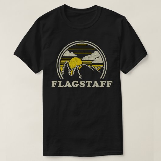 Flagstaff Arizona AZ Vintages Wandergebiet T-Shirt (Design vorne)