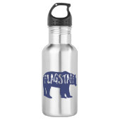 Flagstaff Arizona Bear Edelstahlflasche (Vorderseite)