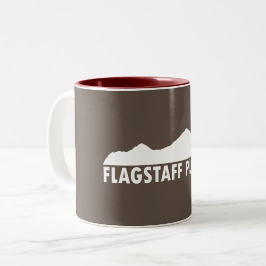 Flagstaff Arizona Bitte Zweifarbige Tasse (Vorderseite Links)