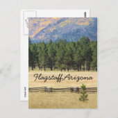 Flagstaff, Arizona bunt Feld Postkarte (Vorne/Hinten)