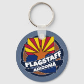 Flagstaff Arizona Fahne platzen Schlüsselanhänger (Vorderseite)
