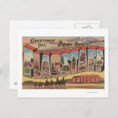 Flagstaff, Arizona - Große Buchstabenszenen Postkarte (Vorne/Hinten)