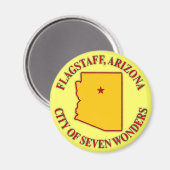 Flagstaff, Arizona Magnet (Vorderseite/Rückseite)