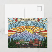 Flagstaff Arizona Postkarte (Vorne/Hinten)