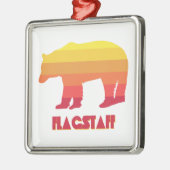 Flagstaff Arizona Rainbow Bear Ornament Aus Metall (Links)