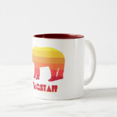 Flagstaff Arizona Rainbow Bear Zweifarbige Tasse (VorderseiteRechts)