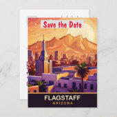 Flagstaff, Arizona, Travel Postcard, Save The Date (Vorne/Hinten)